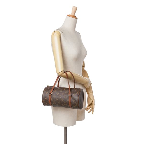 Pre-owned Louis Vuitton Monogram Papillon 26 Brown