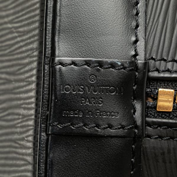 Pre-owned Louis Vuitton Epi Alma PM Black