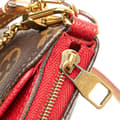Miniatyrbild 9 av 10: Pre-owned Louis Vuitton Monogram Pallas Clutch Brown
