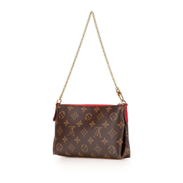 Pre-owned Louis Vuitton Monogram Pallas Clutch Brown