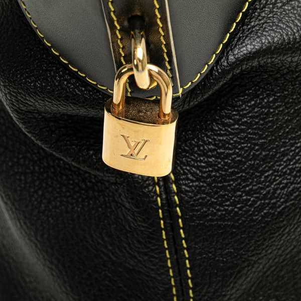 Pre-owned Louis Vuitton Suhali Lockit PM Black