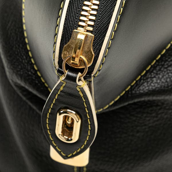 Pre-owned Louis Vuitton Suhali Lockit PM Black