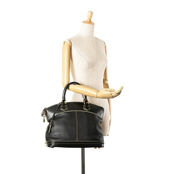 Pre-owned Louis Vuitton Suhali Lockit PM Black