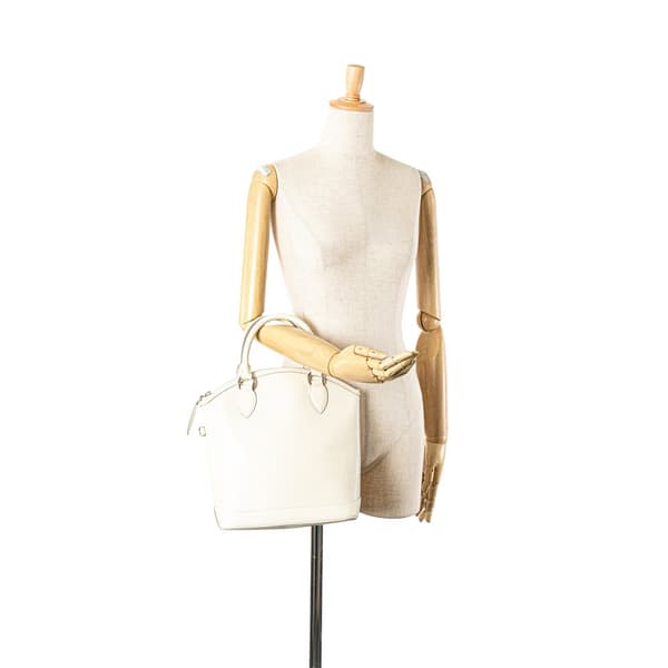 Pre-owned Louis Vuitton Epi Lockit Vertical White