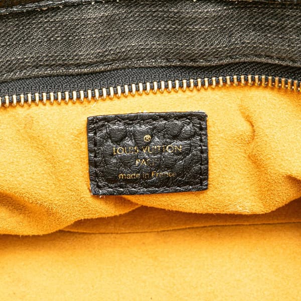 Pre-owned Louis Vuitton Monogram Denim Neo Cabby MM Black