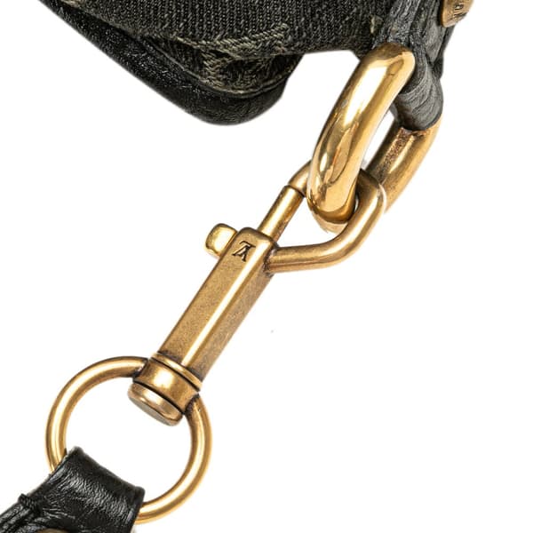 Pre-owned Louis Vuitton Monogram Denim Neo Cabby MM Black