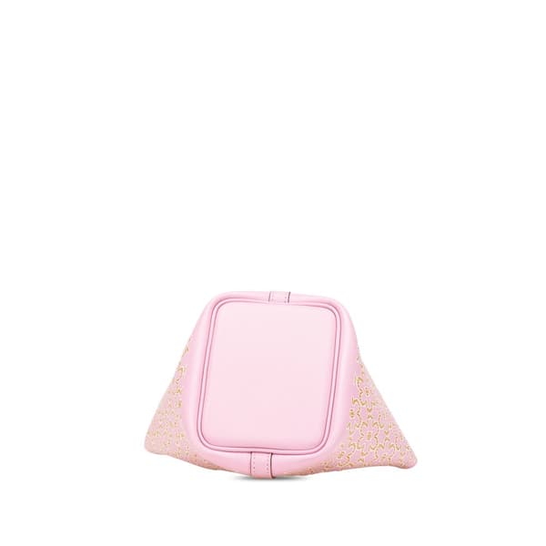 Pre-owned Hermès Micro Swift Lucky Daisy Picotin Lock 14 Pink