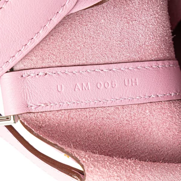 Pre-owned Hermès Micro Swift Lucky Daisy Picotin Lock 14 Pink