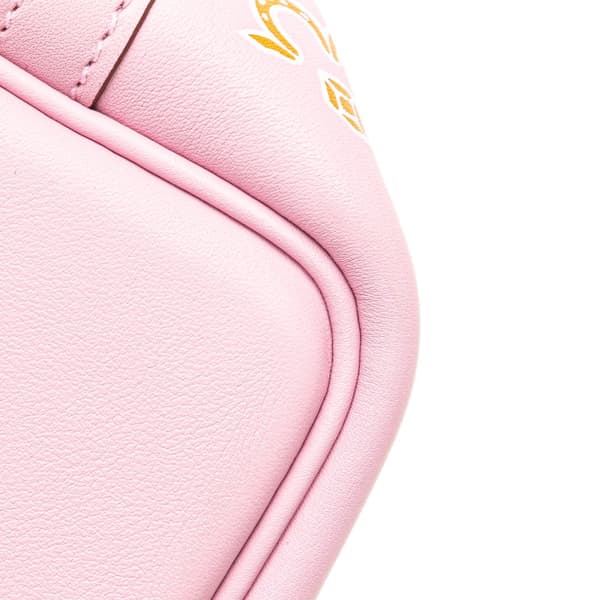 Pre-owned Hermès Micro Swift Lucky Daisy Picotin Lock 14 Pink