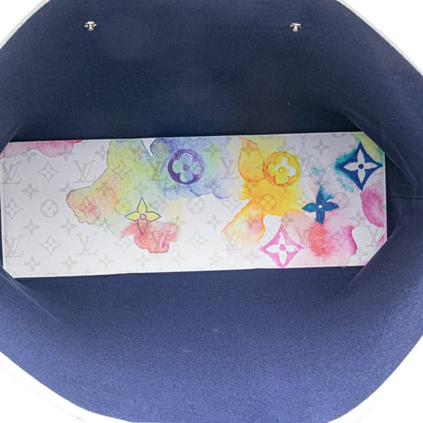 Pre-owned Louis Vuitton Monogram Watercolor New Tote GM White