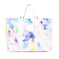 Miniatyrbild 1 av 10: Pre-owned Louis Vuitton Monogram Watercolor New Tote GM White