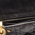 Miniatyrbild 7 av 10: Pre-owned Dior Small Crinkled Patent Cannage My ABCDior Lady Dior Black