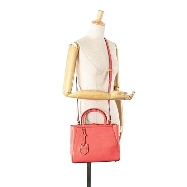 Pre-owned Fendi Petite Leather 2Jours Satchel Pink