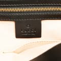 Miniatyrbild 5 av 10: Pre-owned Gucci Medium Leather Bamboo Nymphaea Satchel Black