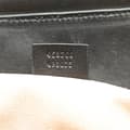 Miniatyrbild 6 av 10: Pre-owned Gucci Medium Leather Bamboo Nymphaea Satchel Black