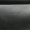 Miniatyrbild 9 av 10: Pre-owned Gucci Medium Leather Bamboo Nymphaea Satchel Black