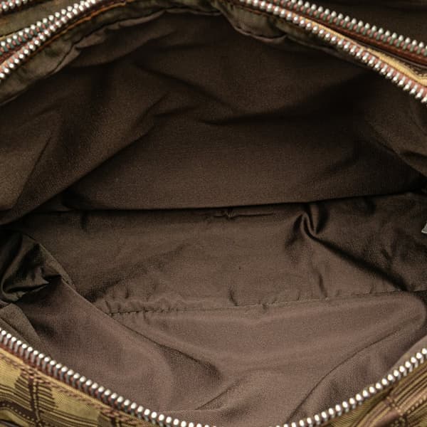 Pre-owned Chanel New Travel Line Nylon Satchel Brown