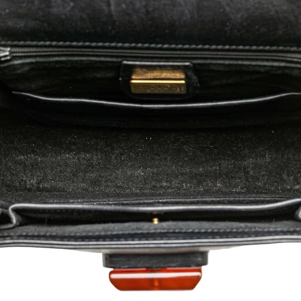 Pre-owned Gucci Calfskin Bakelite Night Black