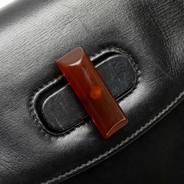 Pre-owned Gucci Calfskin Bakelite Night Black