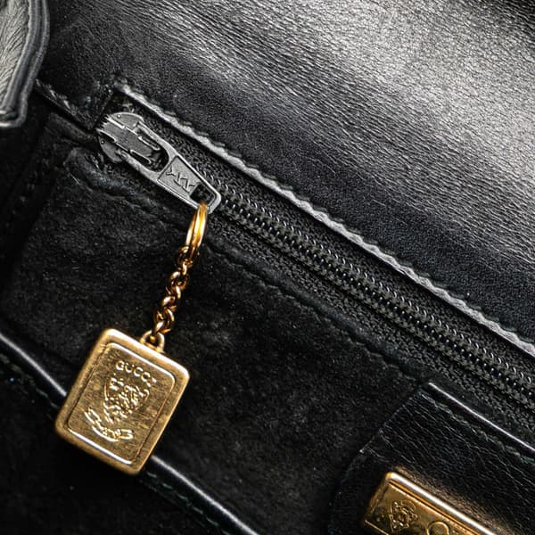 Pre-owned Gucci Calfskin Bakelite Night Black