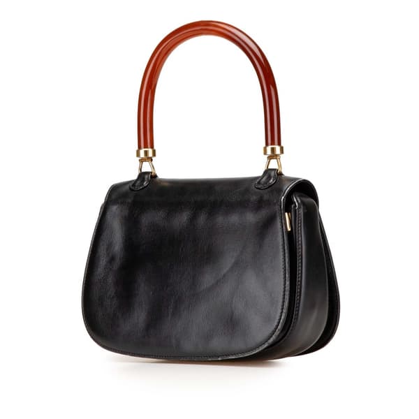 Pre-owned Gucci Calfskin Bakelite Night Black