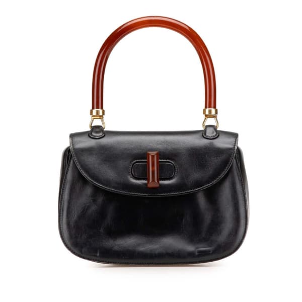 Pre-owned Gucci Calfskin Bakelite Night Black