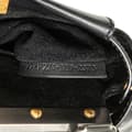 Miniatyrbild 9 av 10: Pre-owned Fendi Mini Leather Iconic Peekaboo Satchel Black