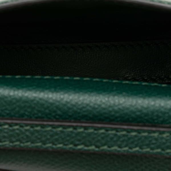 Pre-owned Valentino Micro Grainy Calfskin VSling Satchel Green