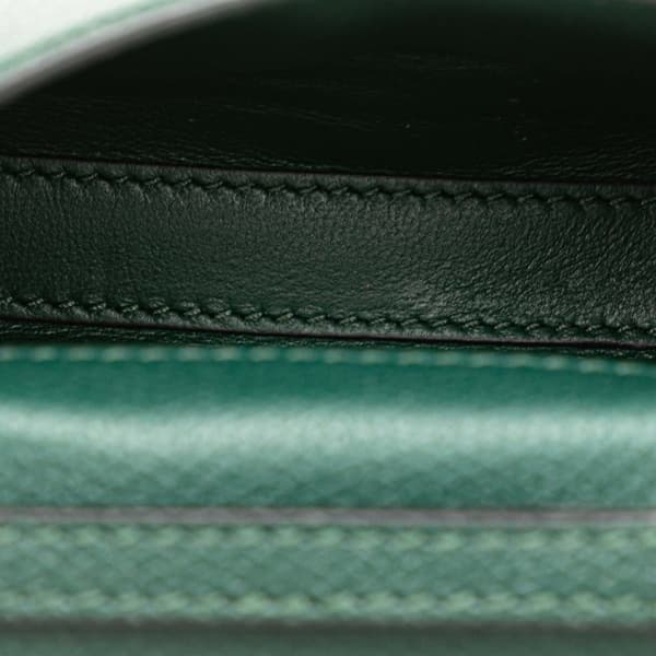 Pre-owned Valentino Micro Grainy Calfskin VSling Satchel Green