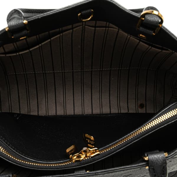 Pre-owned Louis Vuitton Monogram Empreinte Montaigne MM Black