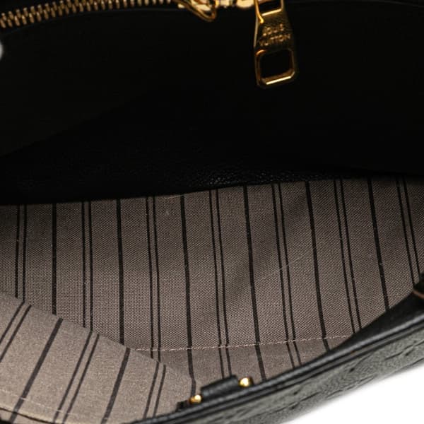 Pre-owned Louis Vuitton Monogram Empreinte Montaigne MM Black