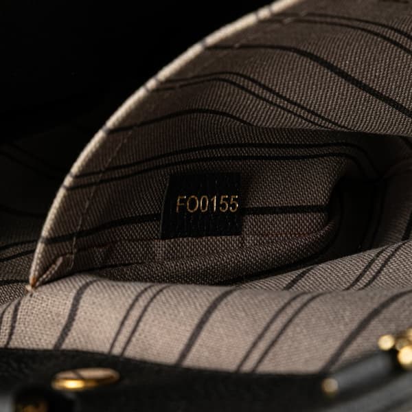 Pre-owned Louis Vuitton Monogram Empreinte Montaigne MM Black