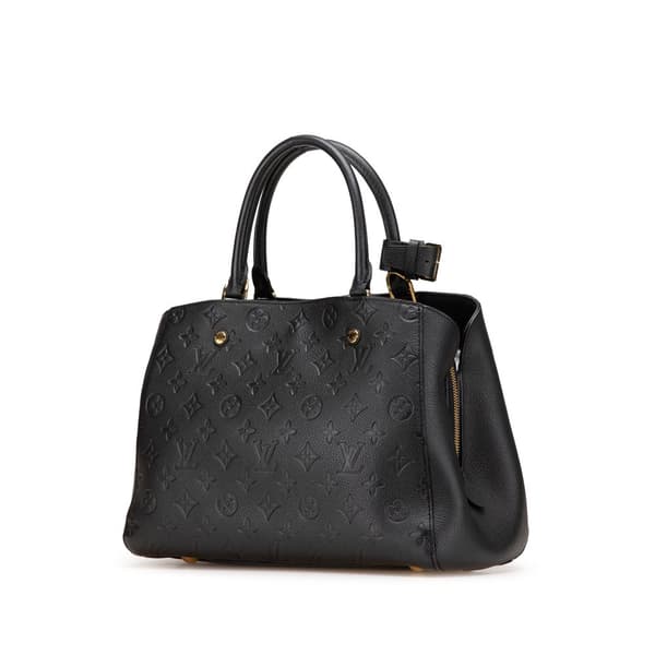 Pre-owned Louis Vuitton Monogram Empreinte Montaigne MM Black