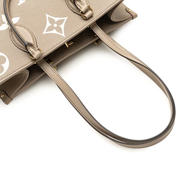 Pre-owned Louis Vuitton Bicolor Monogram Empreinte Giant Onthego MM Brown