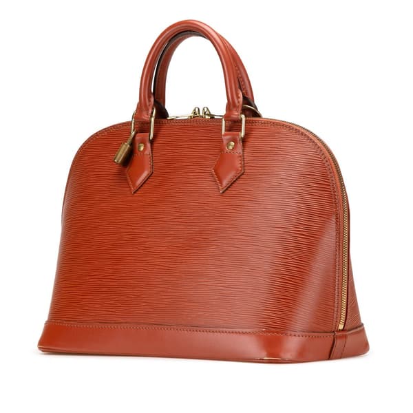 Pre-owned Louis Vuitton Epi Alma PM Brown