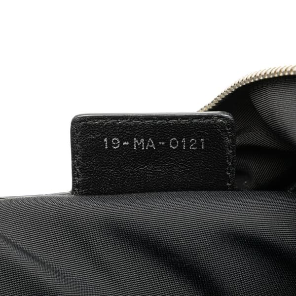Pre-owned Dior Large Lambskin Cannage Polochon Granville Satchel Black
