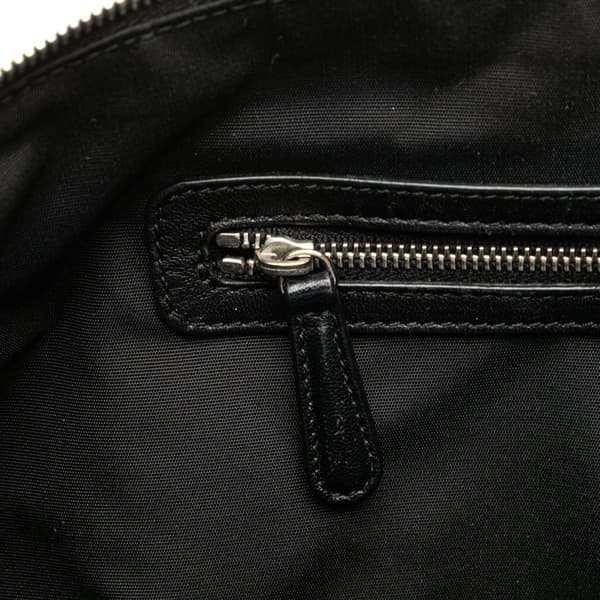 Pre-owned Dior Large Lambskin Cannage Polochon Granville Satchel Black