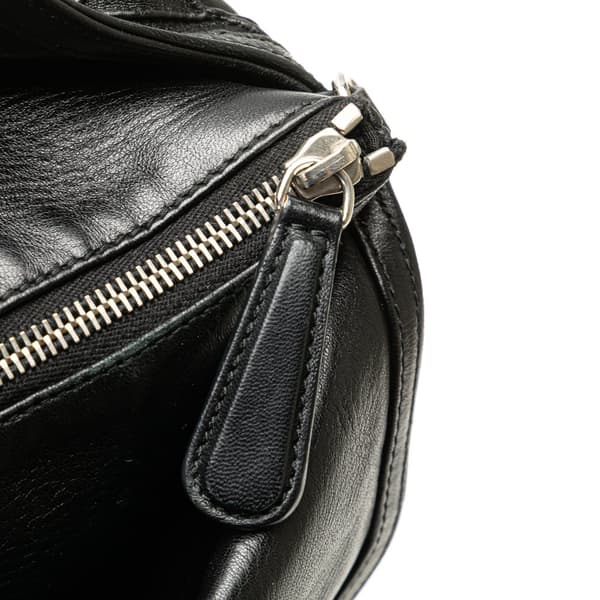 Pre-owned Dior Large Lambskin Cannage Polochon Granville Satchel Black