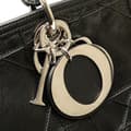 Miniatyrbilde 9 av 10: Pre-owned Dior Large Lambskin Cannage Polochon Granville Satchel Black