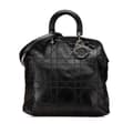 Miniatyrbilde 1 av 10: Pre-owned Dior Large Lambskin Cannage Polochon Granville Satchel Black