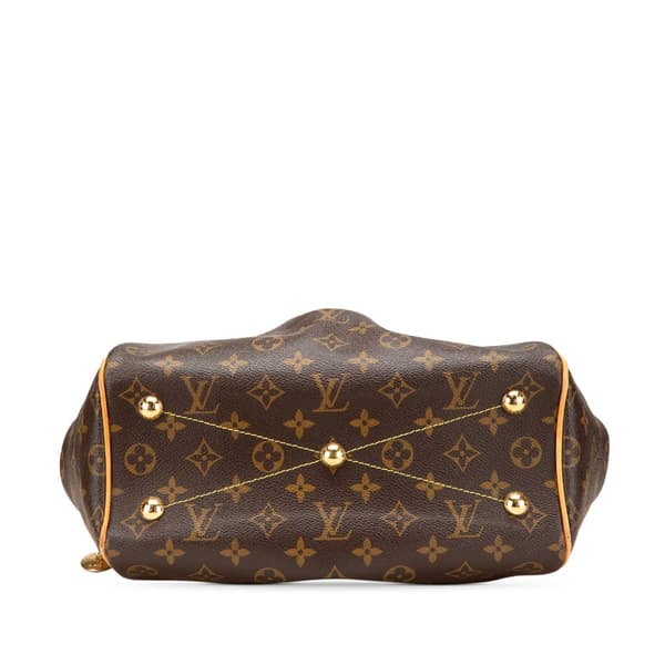 Pre-owned Louis Vuitton Monogram Tivoli PM Brown