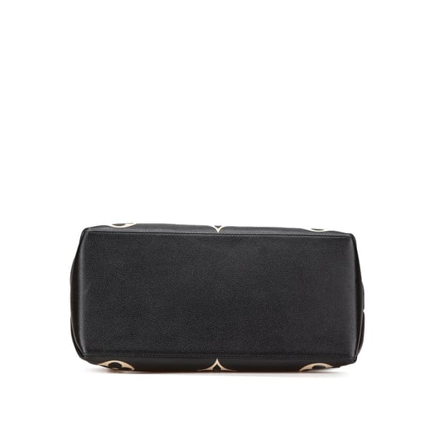 Pre-owned Louis Vuitton Bicolor Monogram Empreinte Giant Petit Palais Black