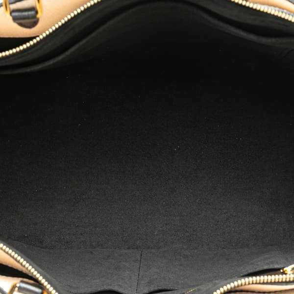 Pre-owned Louis Vuitton Bicolor Monogram Empreinte Giant Petit Palais Black