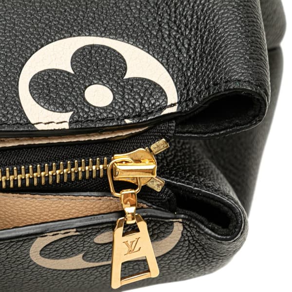 Pre-owned Louis Vuitton Bicolor Monogram Empreinte Giant Petit Palais Black