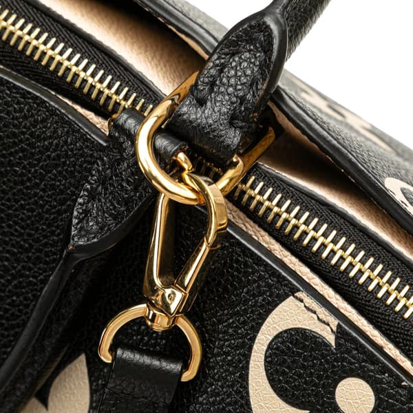 Pre-owned Louis Vuitton Bicolor Monogram Empreinte Giant Petit Palais Black