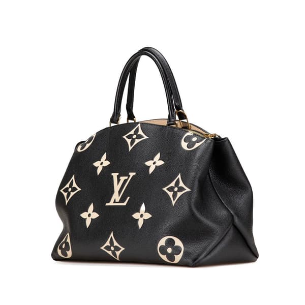 Pre-owned Louis Vuitton Bicolor Monogram Empreinte Giant Petit Palais Black