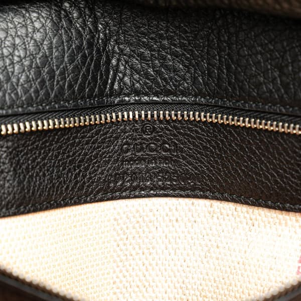 Pre-owned Gucci Medium Leather Bamboo Daily Satchel Black