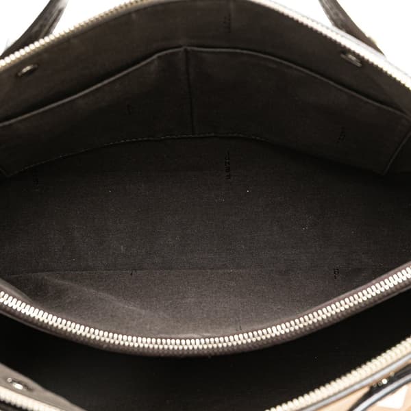 Pre-owned Fendi Large Leather By The Way Satchel Brown