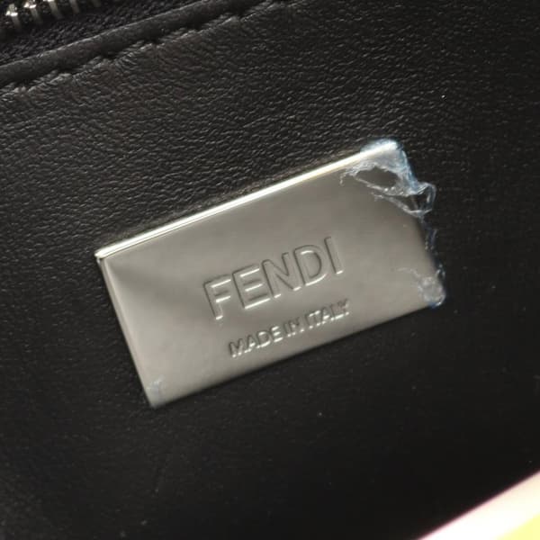Pre-owned Fendi Mini Leather Peekaboo Iconic Satchel Yellow