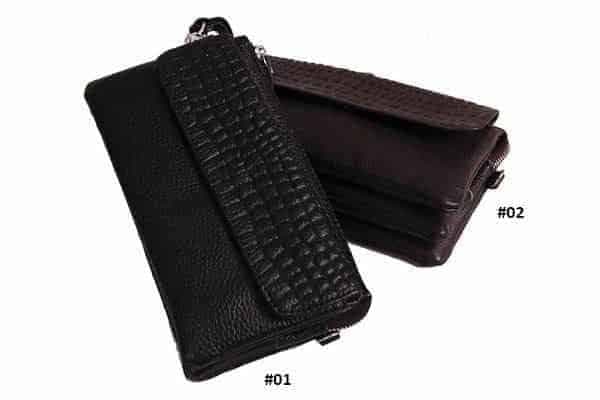 Clutch/väska med axel- och handtag